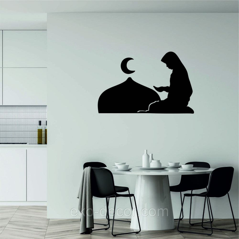 Декоративне настінне Панно «Іслам» Декор на стіну 90*58 см, Чорний Київ - фото 8