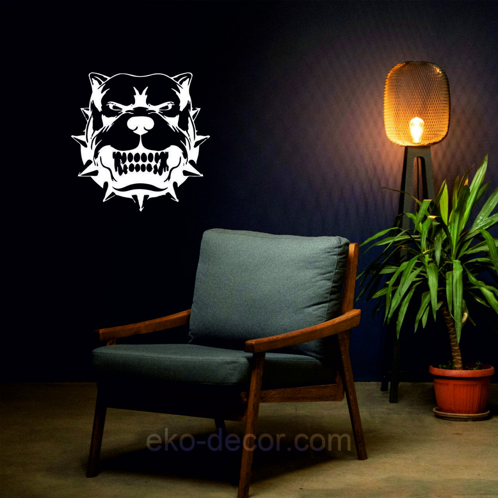 Декоративне настінне Панно «Собака», Декор на стіну 70*70 см, Білий Київ - фото 4