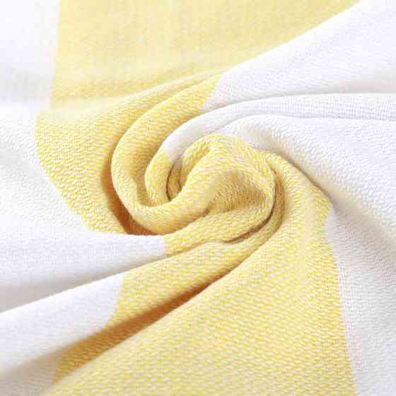 Полотенце пештемаль Lovely Svi хлопковое, пляжное, хамам, spa - XХL 100x180 см Yellow/Blue Stripes Киев