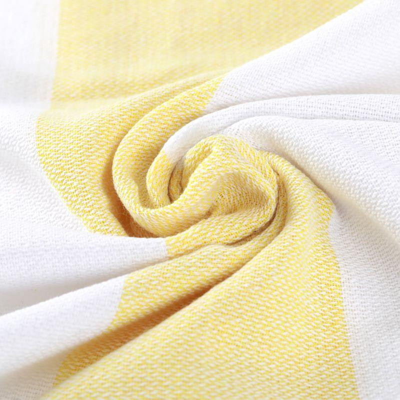Полотенце пештемаль Lovely Svi хлопковое, пляжное, хамам, spa - XХL 100x180 см Yellow/Blue Stripes Киев - изображение 3