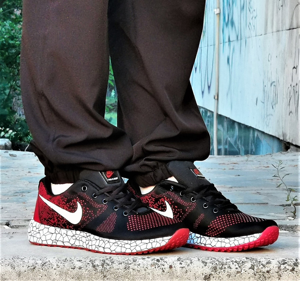 Кросівки Nike Чорні Чоловічі Найк Червоні (розміри: 41,42,43,44,45) Дніпро - фото 7