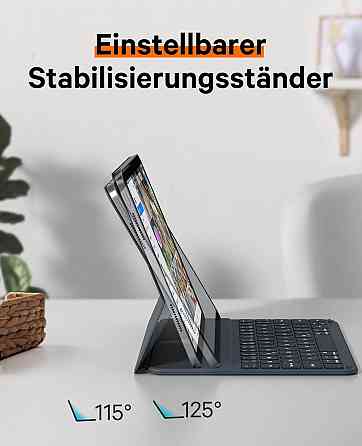 Чехол-книжка с клавиатурой для iPad Air 11-inch(M2) 2024/ iPad Air 5 2022/Air 4 2020 10.9/iPad 4-го покол. 10.9 / iPad Pro 11 2018 Днепр