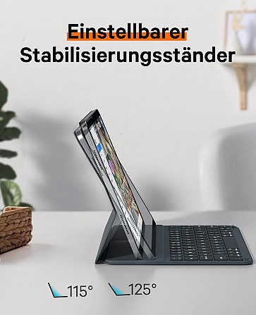 Чехол-книжка с клавиатурой для iPad Air 11-inch(M2) 2024/ iPad Air 5 2022/Air 4 2020 10.9/iPad 4-го покол. 10.9 / iPad Pro 11 2018 Днепр - изображение 5