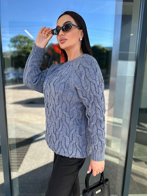 Модный женский свитер косами..44-60р Киев - изображение 4