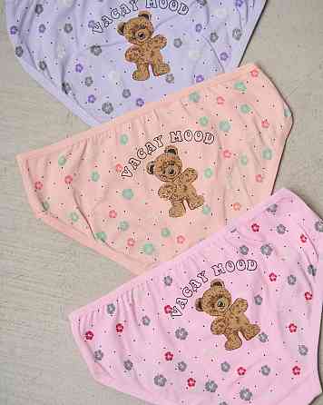 Пастельные детские трусики на девочку - Vacay mood Мишка 5 шт Nicoletta 116760 6-7 Киев