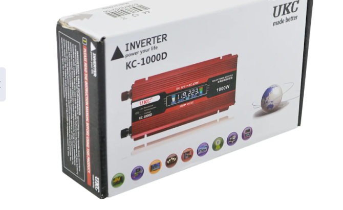 Преобразователь напряжения 12в в 220в 1000Вт Авто инвертор c LCD экраном UKC 12V-220V 1000W Киев - изображение 2