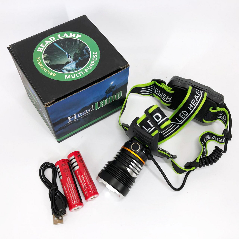 Фонарь на голову для бега PLD-A12-TG 2x18650, Мощный тактический фонарь светодиодный PY-43 Львов - изображение 10