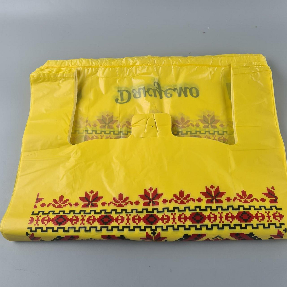 Пакет майка полиэтиленовая 40*60 Вышиванка (Мрия) (100 шт) Харків - фото 2