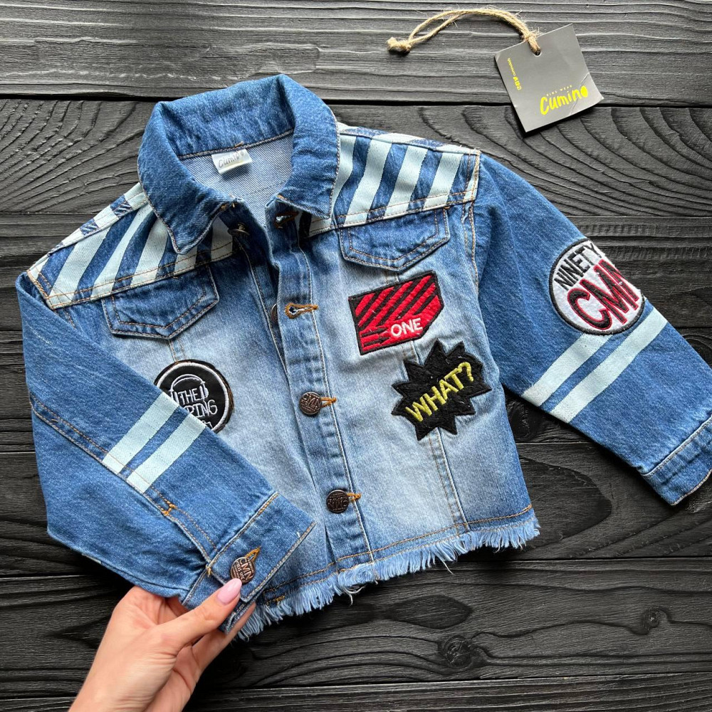 Дитяча Куртка Джинсовка Cumino Синя 92-98 пакунок малюка Киев - изображение 1