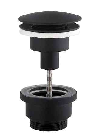 HG15-04A-10-BR-(BB)-Click-clack--Донний клапан  ЛАТУНЬ ,Універсальний, Чорний мат (Box Globus Lux) Луцьк