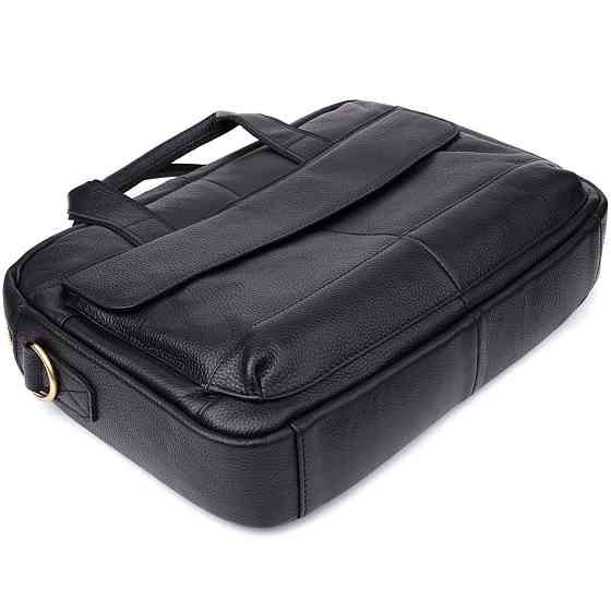 Портфель для мужчин из натуральной кожи Vintage 23041 Черный Киев