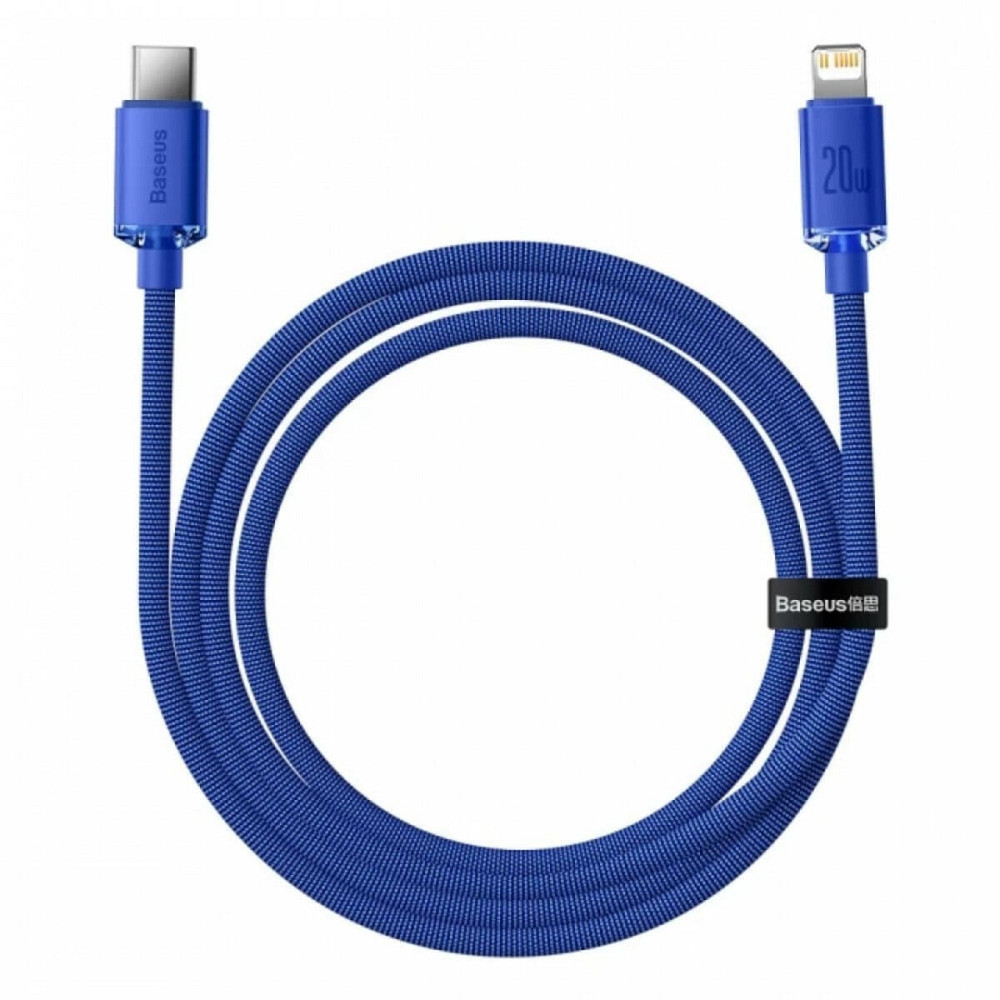 Кабель Baseus Crystal Shine Series Fast Charging Data Cable Type-C to iP 20W 1.2m Blue Київ - фото 1