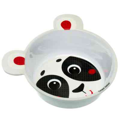 Тарілка дитяча Canpol babies антипідслизгова з вушками 490 мл Біла (4/520_bei) Вінниця