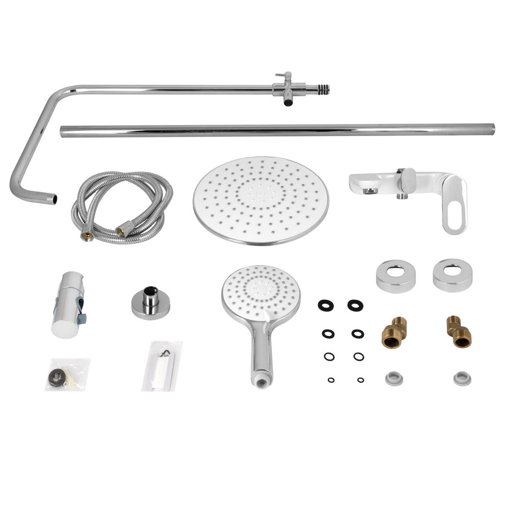 Душевая система универсальная Lidz Latwa 1030 на три потребителя (с изливом) (k35) LDLAT1030WHI45427 White Киев - изображение 9