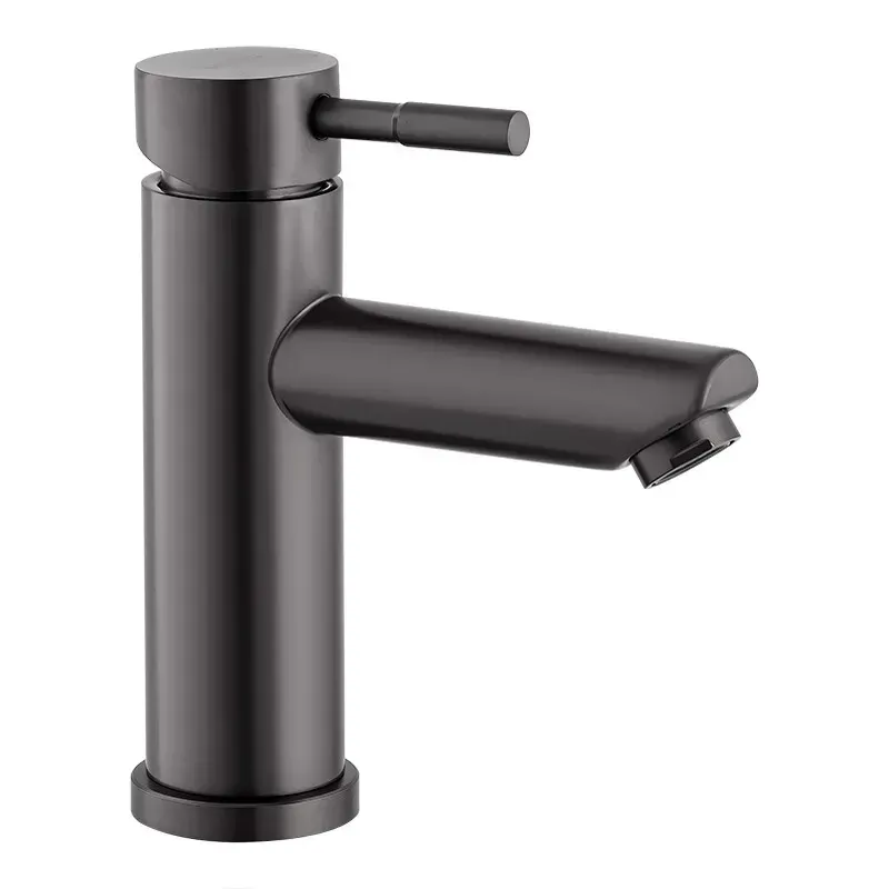 Смеситель для умывальника WEZER EKO1A-01-ВLACK черный Киев - изображение 1