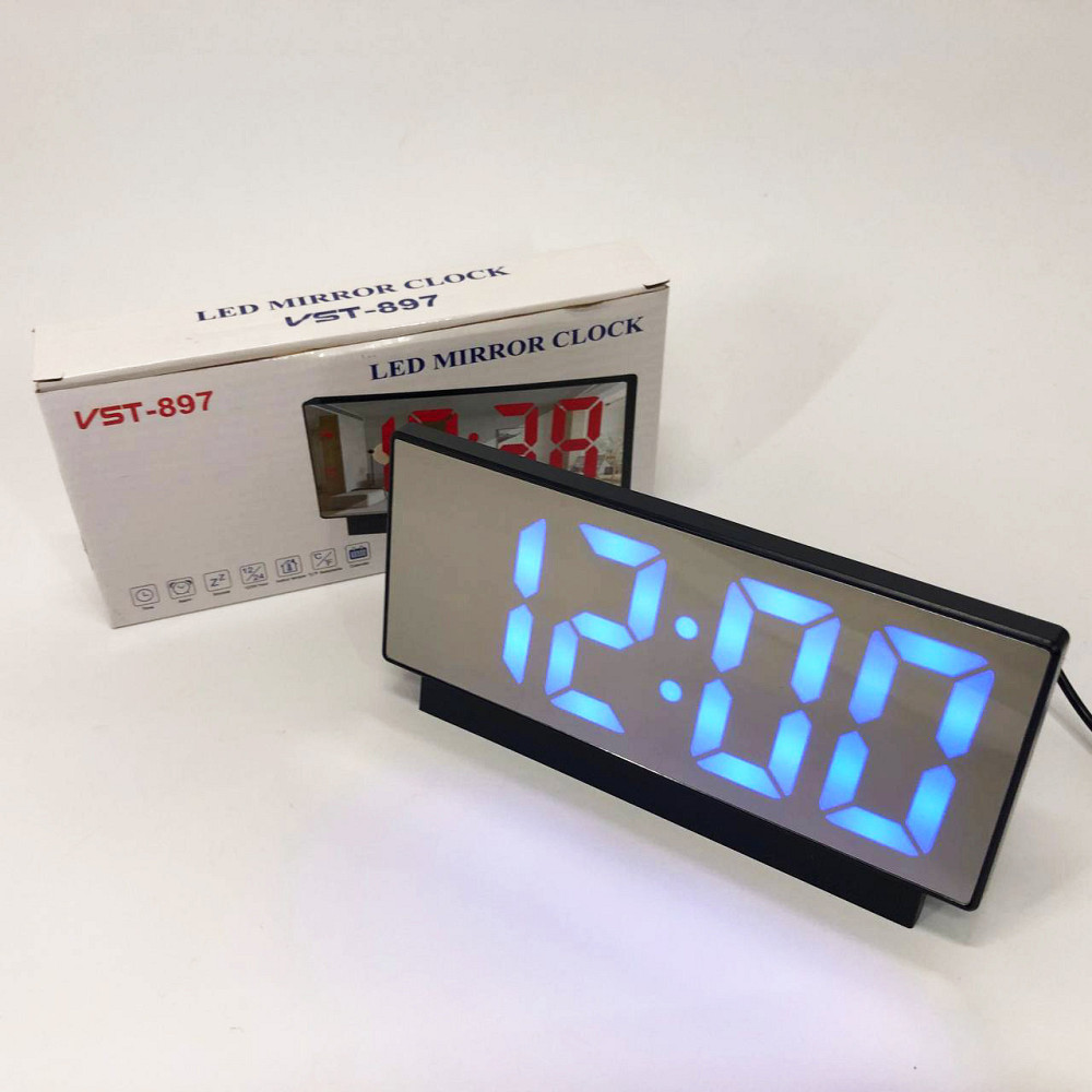 Светодиодные настольные дорожные электронные часы VST-897-5, Clock AX-861 электронные настольные Киев - изображение 4