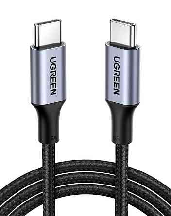 Кабель UGREEN USB-C 2м с алюминиевым корпусом, черный Киев
