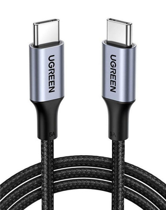 Кабель UGREEN USB-C 2м с алюминиевым корпусом, черный Киев - изображение 4