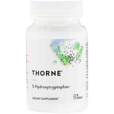 Амінокислота Thorne Research 5-HTP (5-гідроксітріптофана, 5-Hydroxytryptophan) 100 мг, 90 (THR-50302) Вінниця