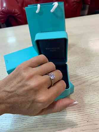 Тиффани Tiffany кольцо 925 пробы, циркон, кольцо  в подарочной упаковке люкс Одесса