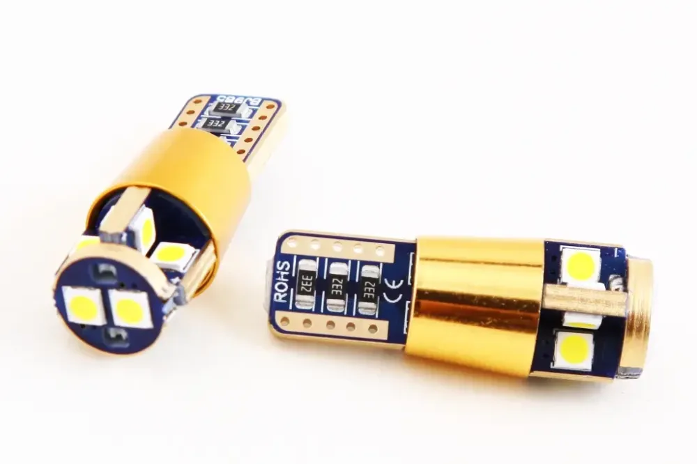 Лампа диодная 12В безцок. T10 10-SMD 3030-Philips CAN Cyclone 600лм (2 шт.) Винница - изображение 1