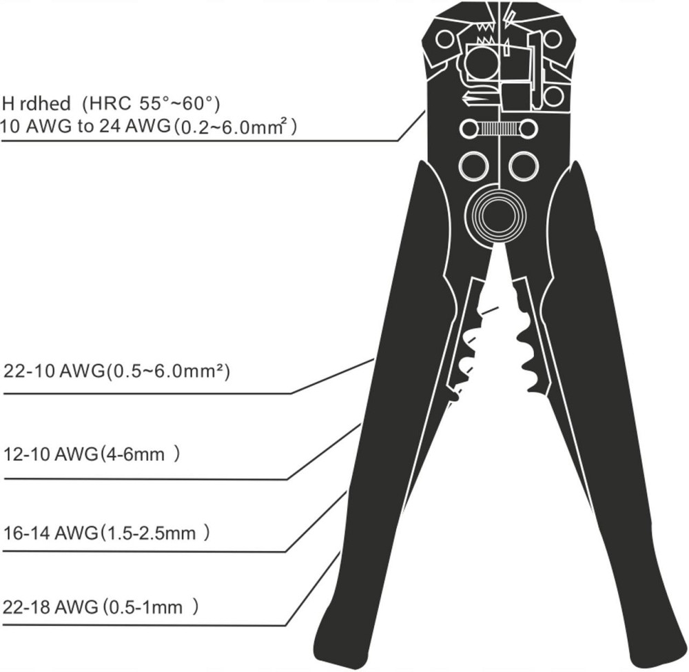 Знімач ізоляції - кримпер для обтискання клем та зняття ізоляції + 239 клем Mar-Pol (M49529) Нововолинськ - фото 8