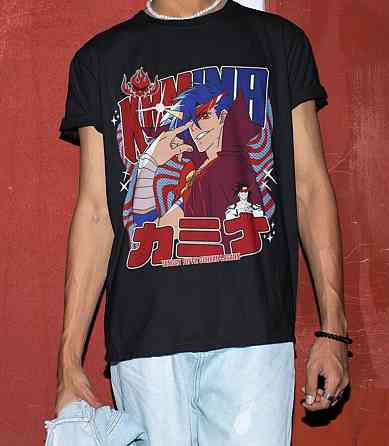 Футболка аниме Тенген Топпа Гуррен Лаганн оверсайз (S/M/L) Черний AnimeJ1045 Днепр