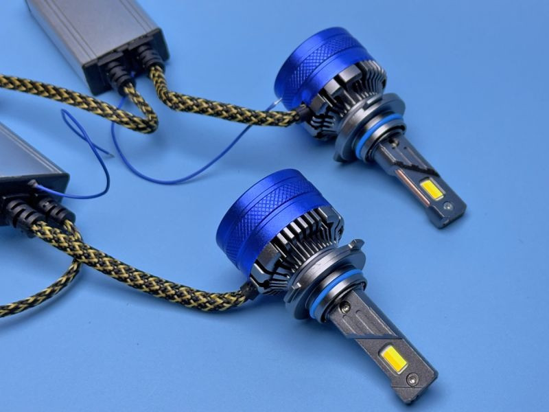 LED лампы HB3 (9005) K68 (120W) с пультом — 3 цвета (3000K/4300K/6000K) + Стробоскоп Харьков - изображение 1