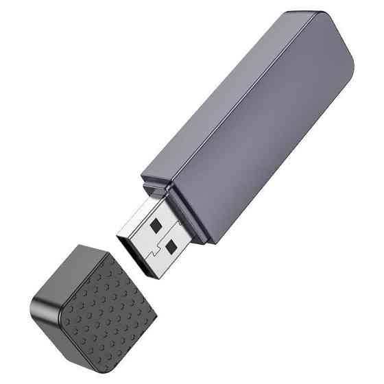 Кардрідер HOCO HB45 Spirit 2-in-1 USB 2.0 card reader Metal Gray Одесса