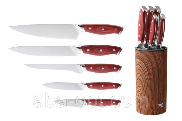 Набір ножів з підставкою 6 предметів Тал (шт) Одеса - фото 1