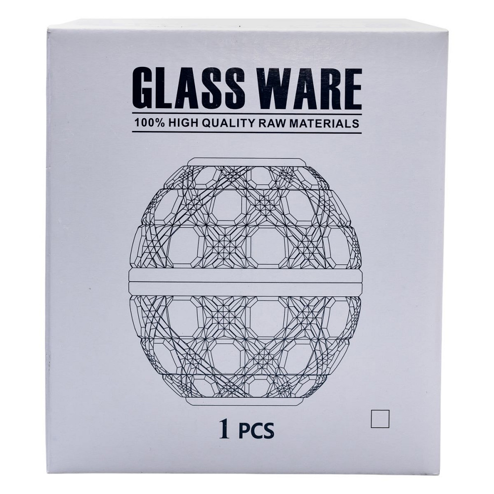 Серветниця на стіл кухонна Ø15 см серветниця скляна кругла кругла у формі яйця HP-4-110 Коломия - фото 3