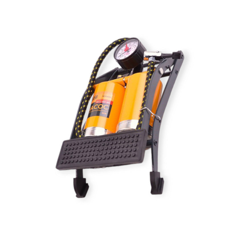 Насос ножний 2 циліндри метал. з маном 7 атм (55х100) Мукачево - фото 1