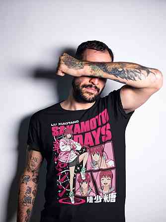 Футболка для мальчика аниме Аниме Винтаге Спекиал Манга оверсайз (рост от 165 до 180 ) Черний AnimeJ0518m Днепр