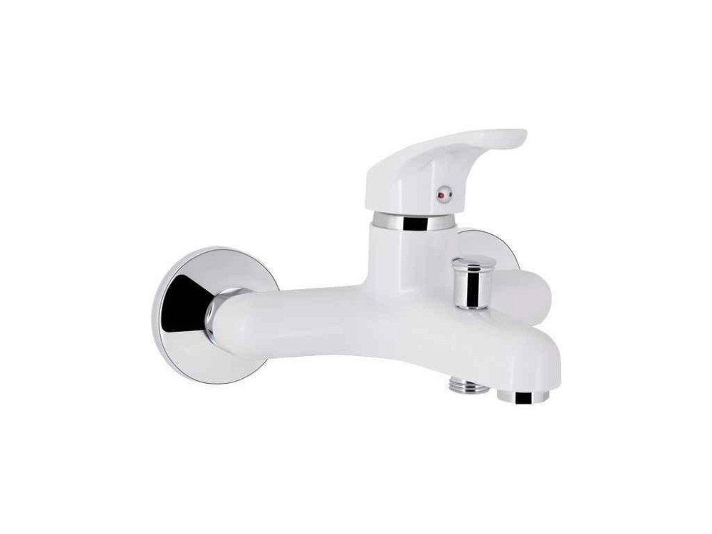 Смеситель Настенный белый для ванны 36W 006 (k35) BRIN36W006 ТМ Brinex Киев - изображение 1