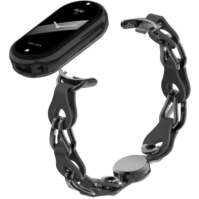 Ремешок для фитнес браслета Armorstandart Chain Wristband для Xiaomi Smart Band 10/9/8 Black (ARM86887) Винница - изображение 2