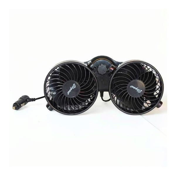 Автомобильный вентилятор Elegant 12V двойной 2 х 4