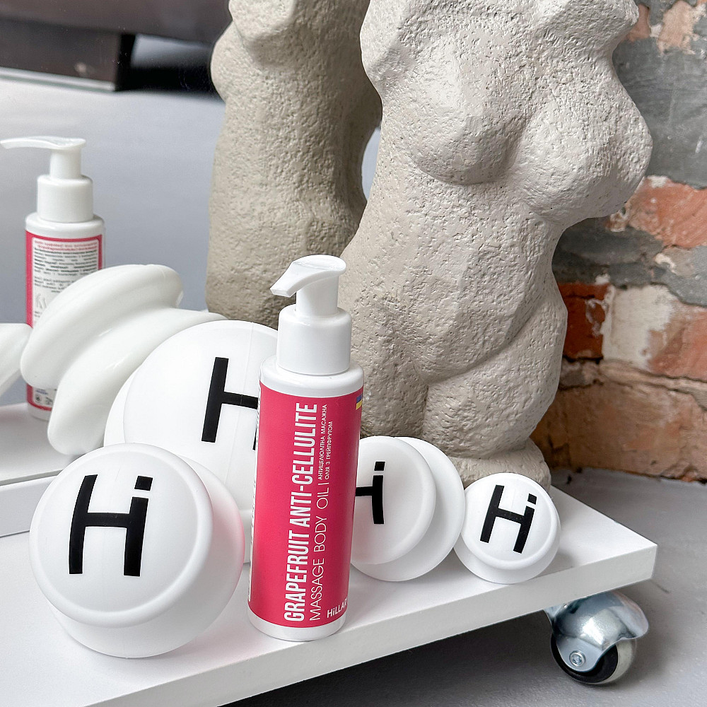 Антицеллюлитный массажный набор + Разогревающий скраб для тела Hillary Киев - изображение 5