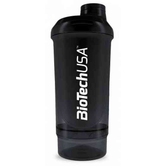 Шейкер Biotech Shaker Wave 600 ml (250 ml+100 ml) "Panther Black" Луцьк