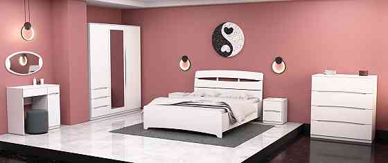 Кровать Дельта двуспальная, Белый, 2132х1450х1070 Львов