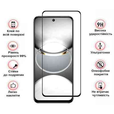 Стекло защитное BeCover Tecno Spark 30 (KL6) Black (712500) Винница