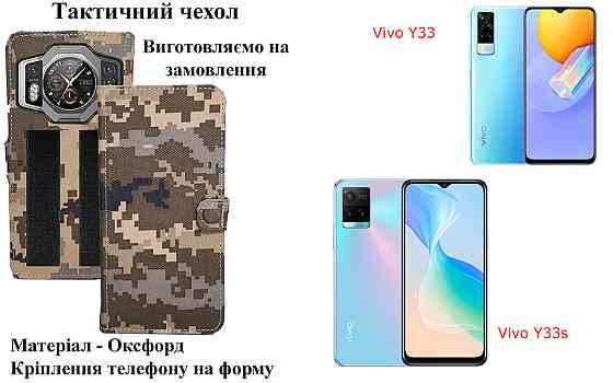 Тактический чехол для Sharp Aquos R10 5G, крепится к снаряжению на липучке Киев