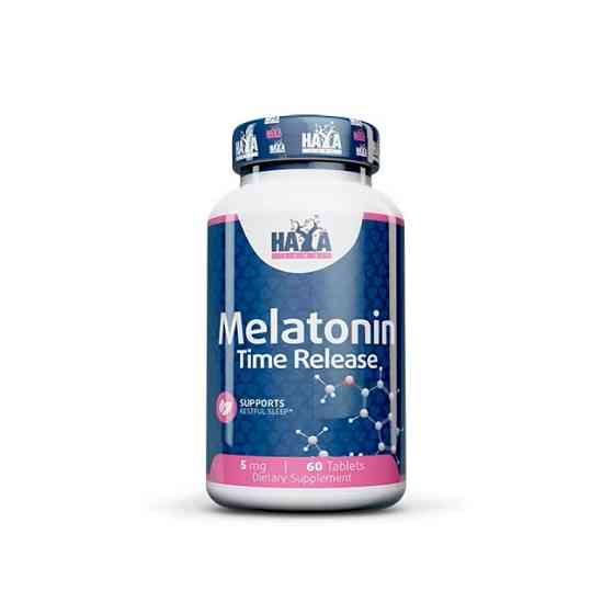 Мелатонін Haya Labs Melatonin Time Release 5 mg 60 tabl Луцьк