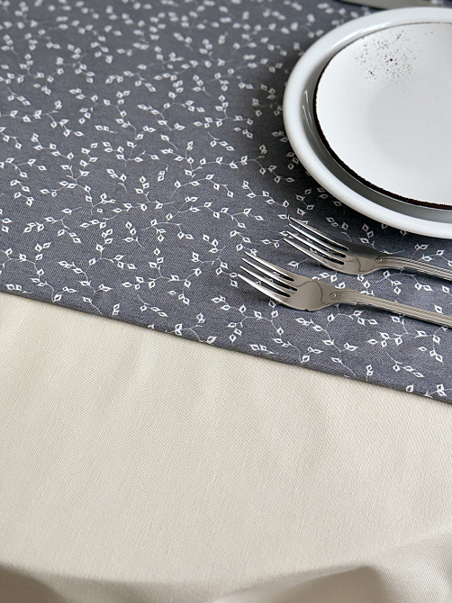 Ecotton Ранер доріжка Ecotton DUCK 45x170 см для обіднього столу водовідштовхувальна сірий (V 1 Коломия - фото 5