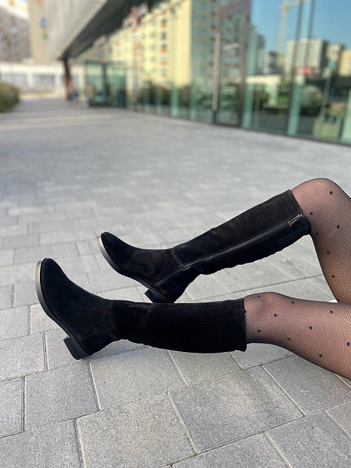 Nivelle Чоботи жіночі NIVELLE чорні замша натуральна зима 38р. 40р. (4051) Коломыя - изображение 8