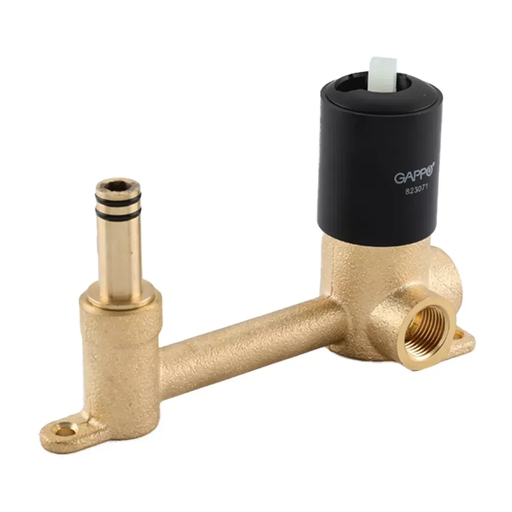 Змішувач для умивальника настінний Gappo G1206-6 чорний Київ - фото 4