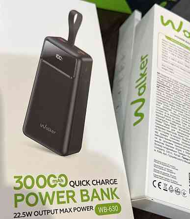 Walker wb 620 pover bank 20 тыс и 30 т миллиампер. Киев