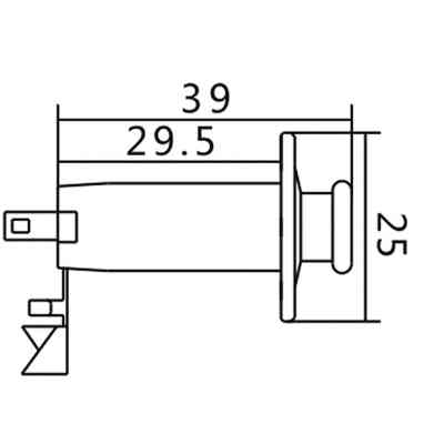 Вихідний роз&apos;єм для гітари Paxphil Screw Mount Stereo Endpin Jack (Chrome) (LJ-35/3P CR) Вінниця