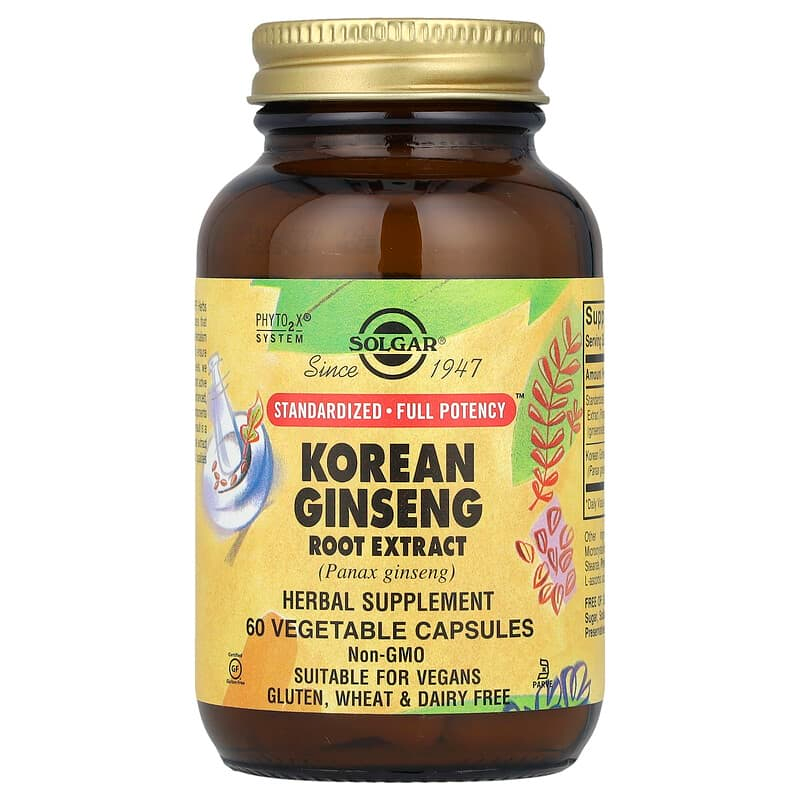 Екстракт кореня корейського женьшеню (Korean Ginseng root extract) 450 мг 60 капсул Київ - фото 1