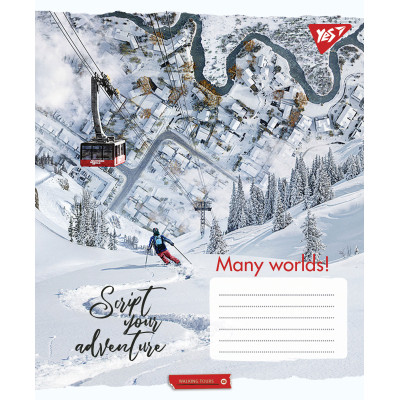 Тетрадь Yes А5 Many worlds! 96 листов, линия (766508) Винница - изображение 4