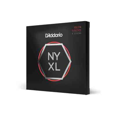 Струны для гитары D'Addario NYXL Electric Light Top / Heavy Bottom 8-String (10-74) (NYXL1074) Винница
